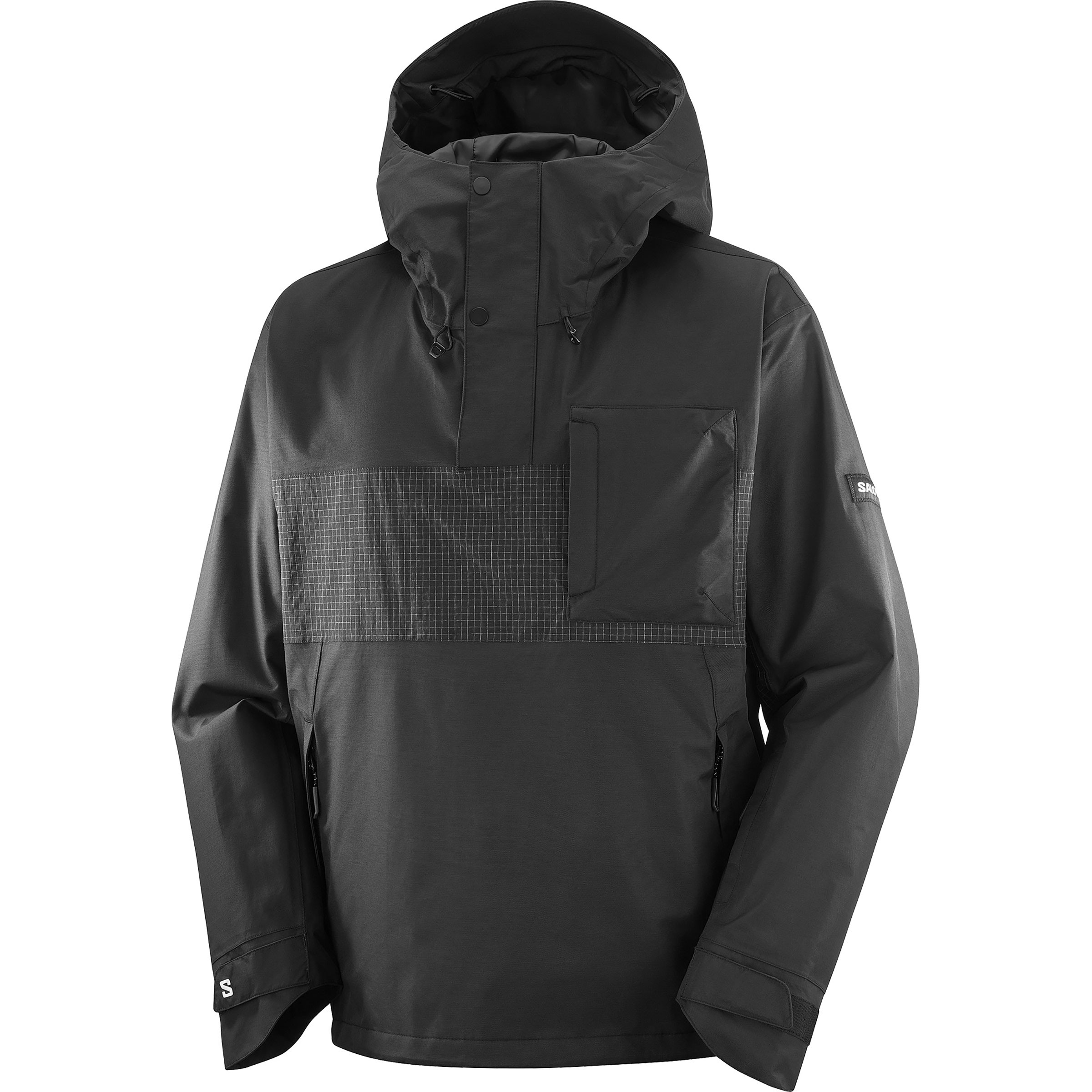 Salomon Venom Anorak Herren Regenjacke schwarz Größe L Freeride | Skifahren Winddicht Wasserabweisend