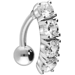 Titan Bananabell mit 925er Silber-Design KRISTALLBANNER