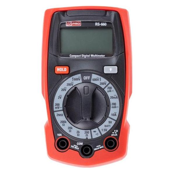 RS PRO Compact Digital Multimeter (CAT III 600V) (1611625)