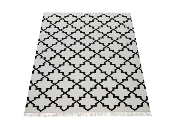 Paco Home Hochflorteppich 140/200 cm Kenitra 504, Weiß, Rechteckig, 140x200 cm, strapazierfähig, für Fußbodenheizung geeignet, Teppiche und Böden, Teppiche, Hochflorteppiche & Shaggys