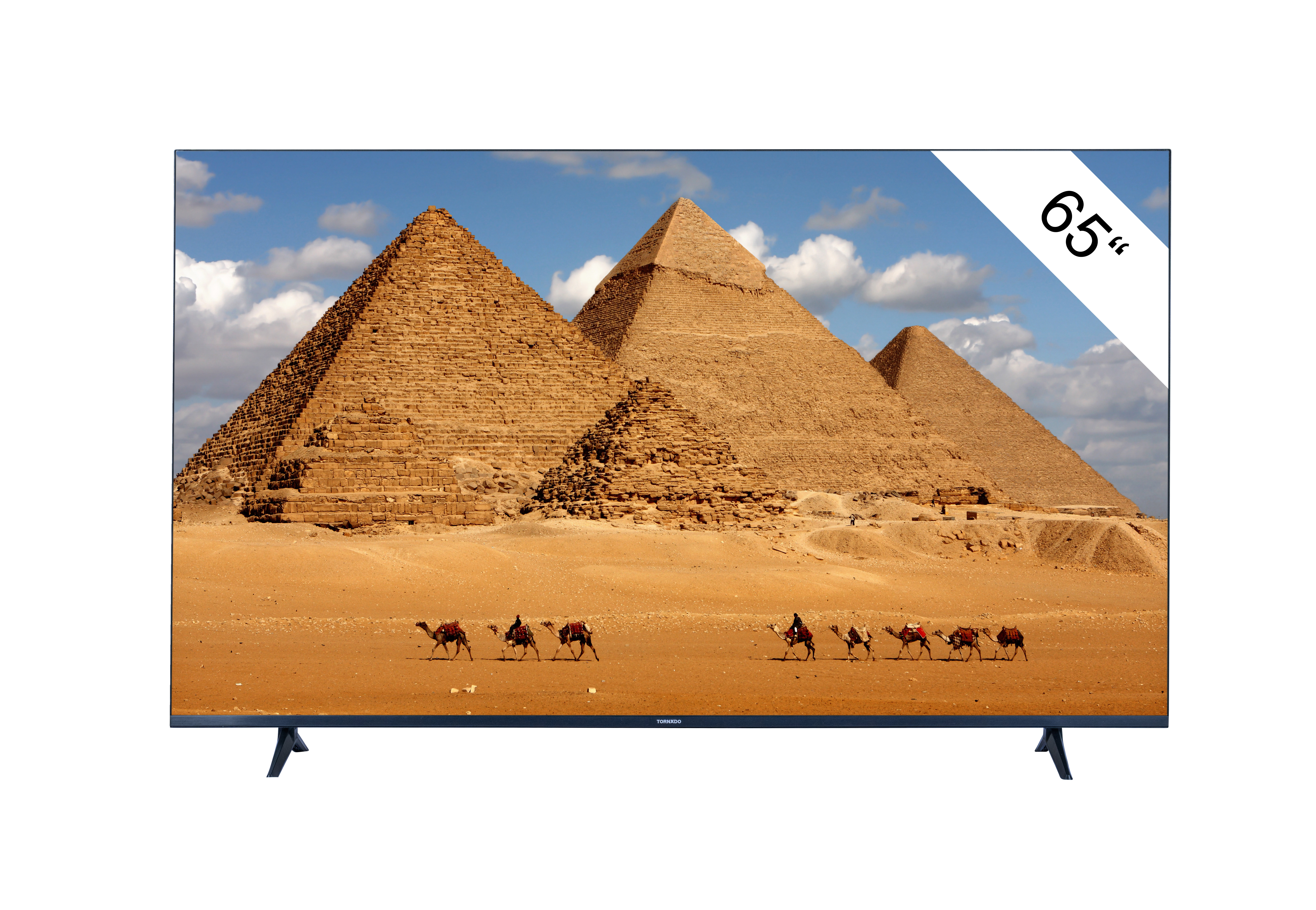 TORNADO Frameless 65 inch 4K Web OS Smart TV, 165,1 cm (65"), 3840 x 2160 Pixel, DLED, Smart-TV, WLAN, Schwarz