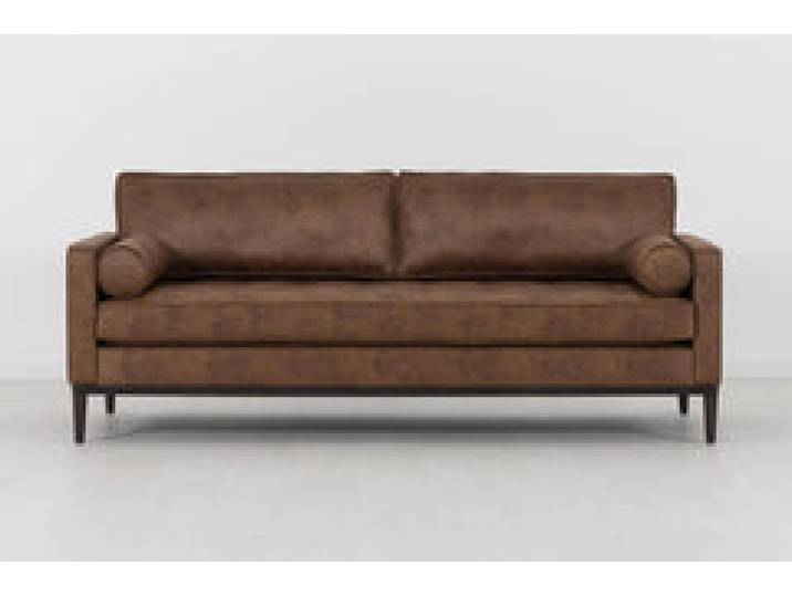 Model 02 Dreisitzer-Schlafsofa , Kastanienbraun