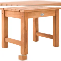 Décoshop26 - Beistelltisch Gartentisch Hocker 43 x 51 x 39 cm massives Teakholz 10_0009130