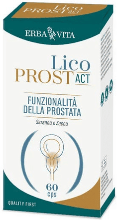 Erba Vita Licoprost Act Integratore Benessere Prostata 60 Capsule