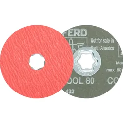 PFERD TOOLS COMBICLICK Keramikkorn Fiberscheibe für Edelstahl - 64189104