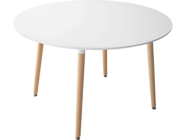 Table ronde 120cm blanche MARTHA