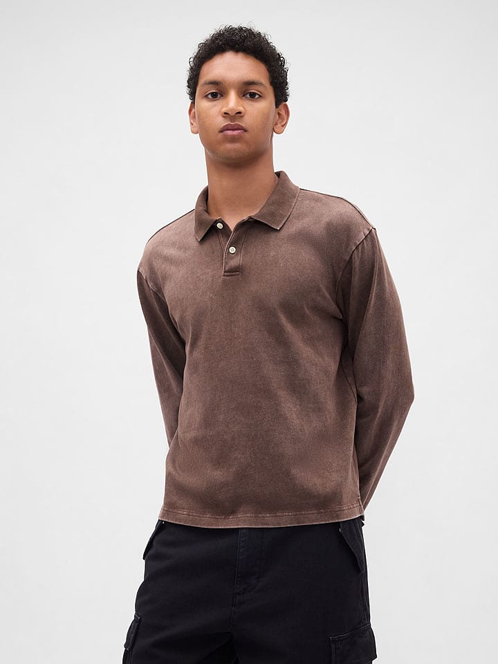 GAP Poloshirt in Braun - XL