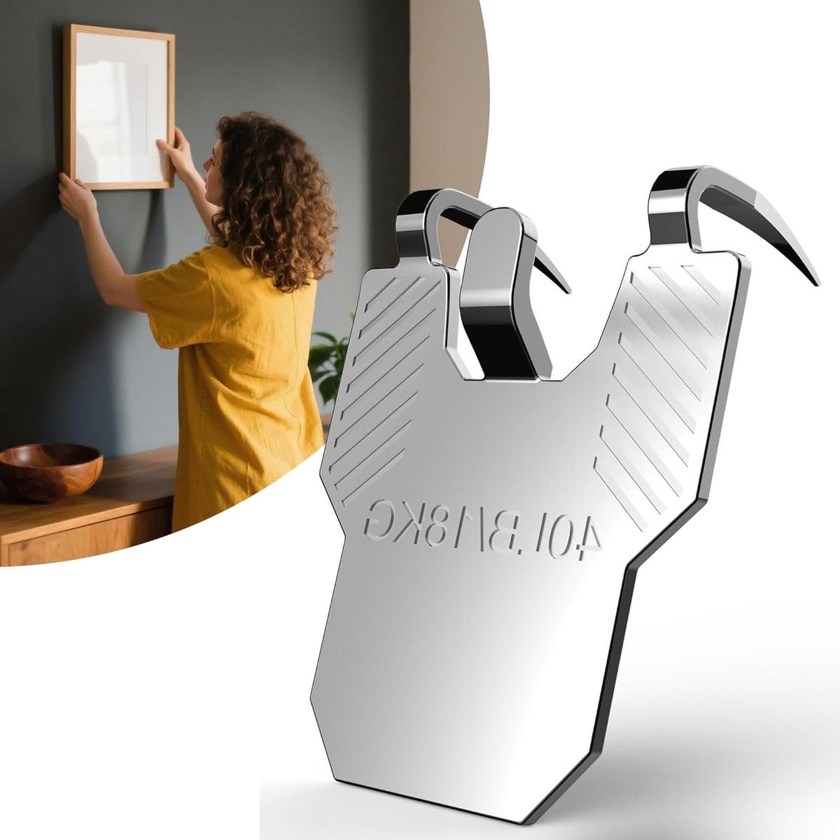 Gipsplaten Fotohanger Zilver - 20 stuks - Wandbevestiging voor Spiegelhaak en Decoratie - Gereedschapsvrije Montage