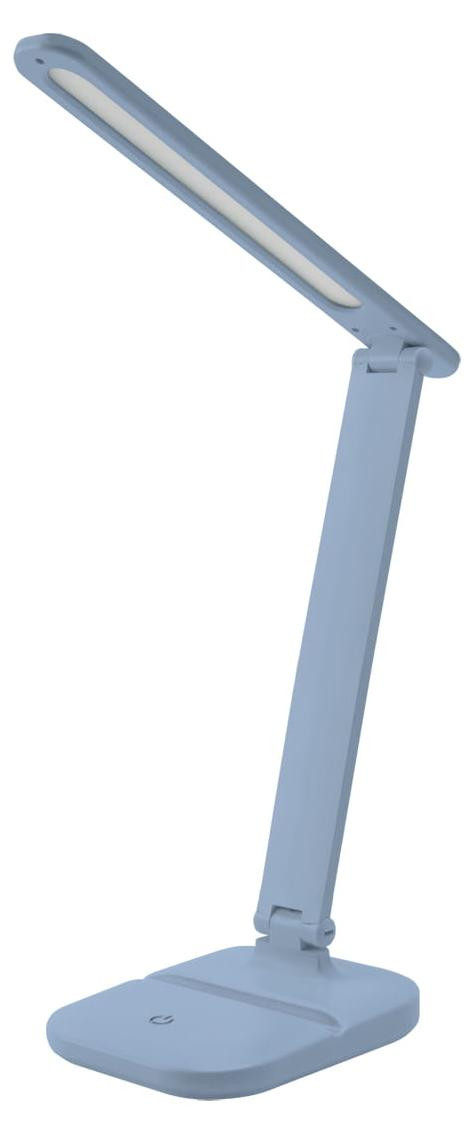 ZET Ideus LED-bureaulamp met 5 lichtstanden, dimfunctie en aanraakschakelaar, blauw