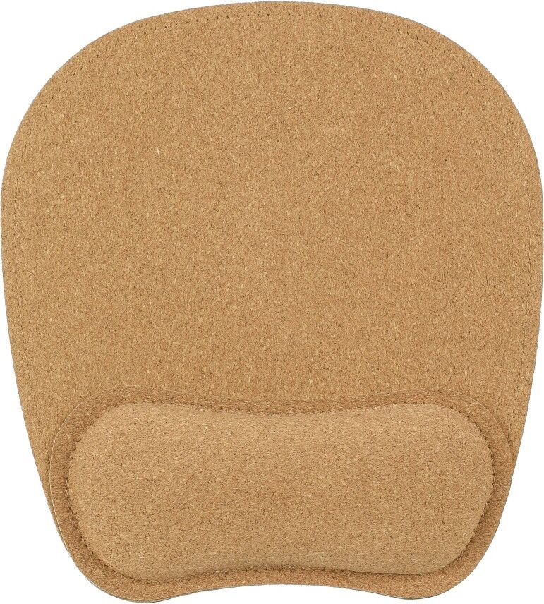 Tapis de souris ergonomique en liège personnalisé Edwin brun