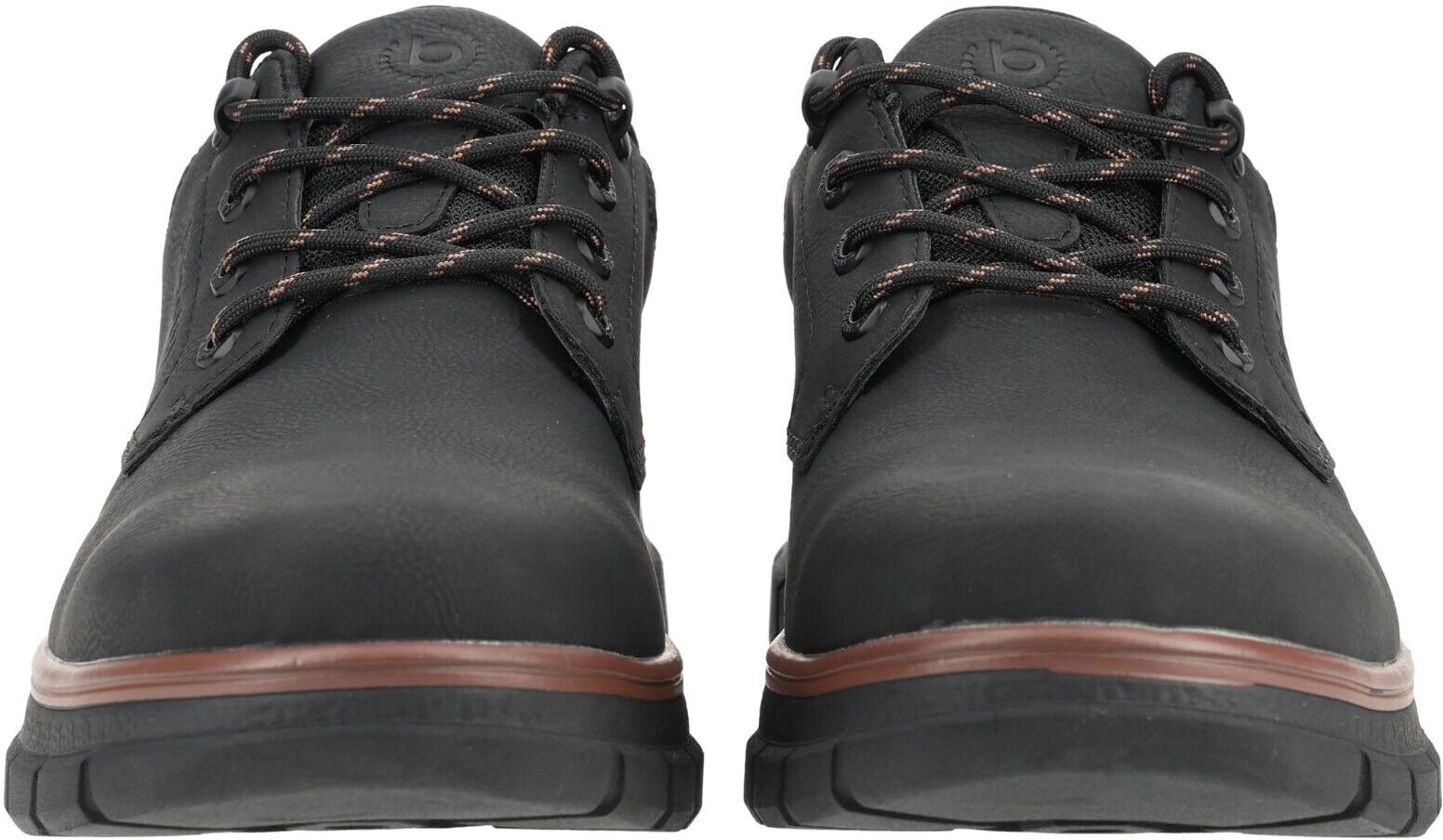 Sneaker BUGATTI "bugatti Halbschuhe Lederimitat", Herren, Gr. 43, schwarz, Lederimitat, Schuhe Sneaker