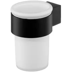 Neuesbad Futura black Becherhalter mit Becher, Farbe: schwarz matt 02959