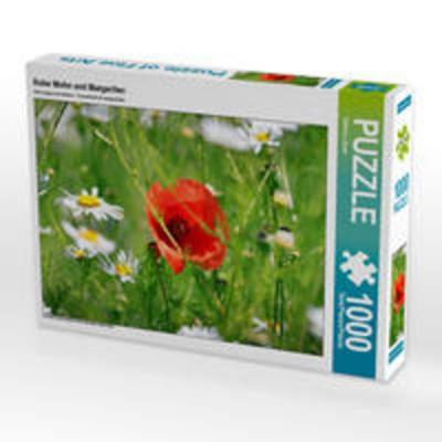 CALVENDO Puzzle Roter Mohn und Margeriten 1000 Teile Lege-Größe 64 x 48 cm Foto-Puzzle Bild von Sabine Löwer