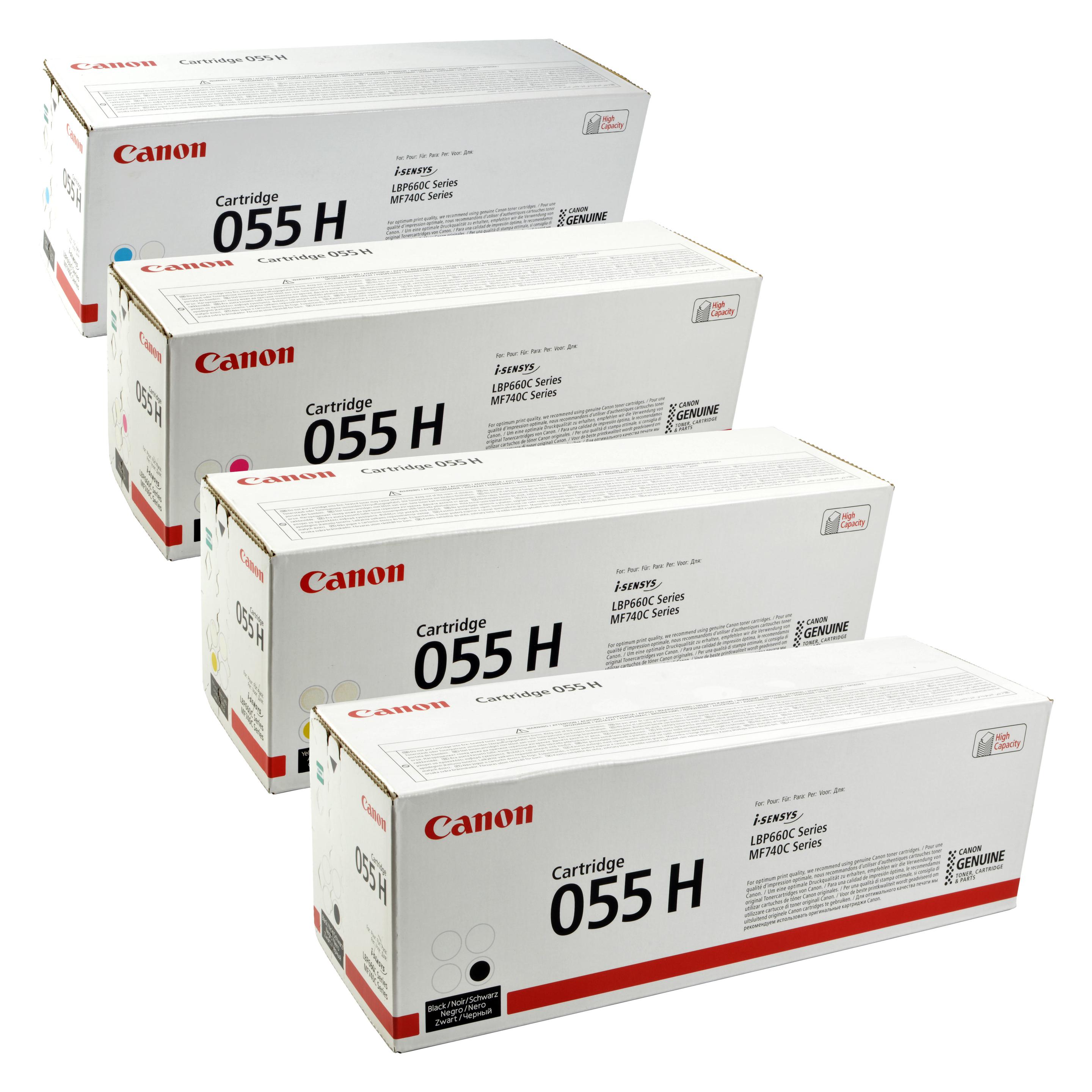 Canon 4 Toner 055H Multipack K C M Y 4-farbig (BK, C, M, Y) (47877312)