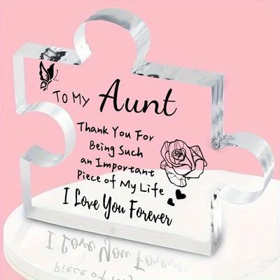 Auntie Puzzle Acrylic Gift Plaque Auntie Puzzle Acrylic Gift Plaque