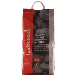 Barbecook, Holzkohle, Premium coconut briquettes, 5kg (per 30pcs) BC-ACC-7425 (5 kg)