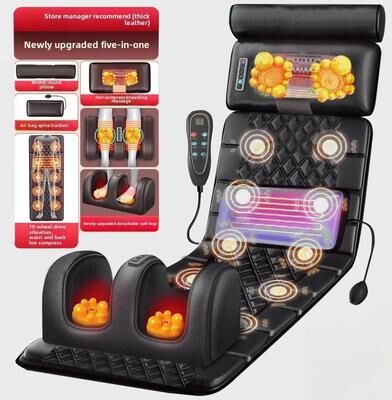 Uplifted Finds Luxury Electric Full Body Massage Mattress Heated Airbag & Kneading Support leather h