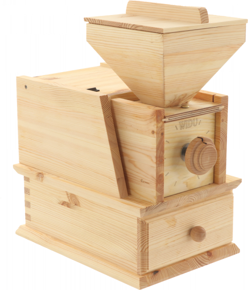 WIDU Volksmühle Mod. 2 - Moulin pour farine en bois massif - 400W