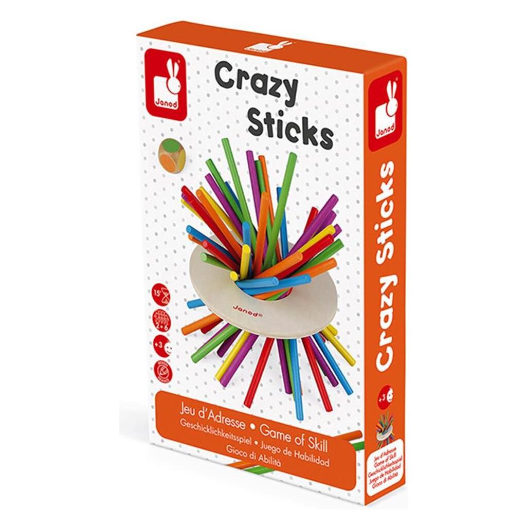 Janod Crazy Sticks (Deutsch, Englisch, Französisch, Italienisch, Niederländisch, Spanisch, 2 - 6 Spieler) (190.02695)
