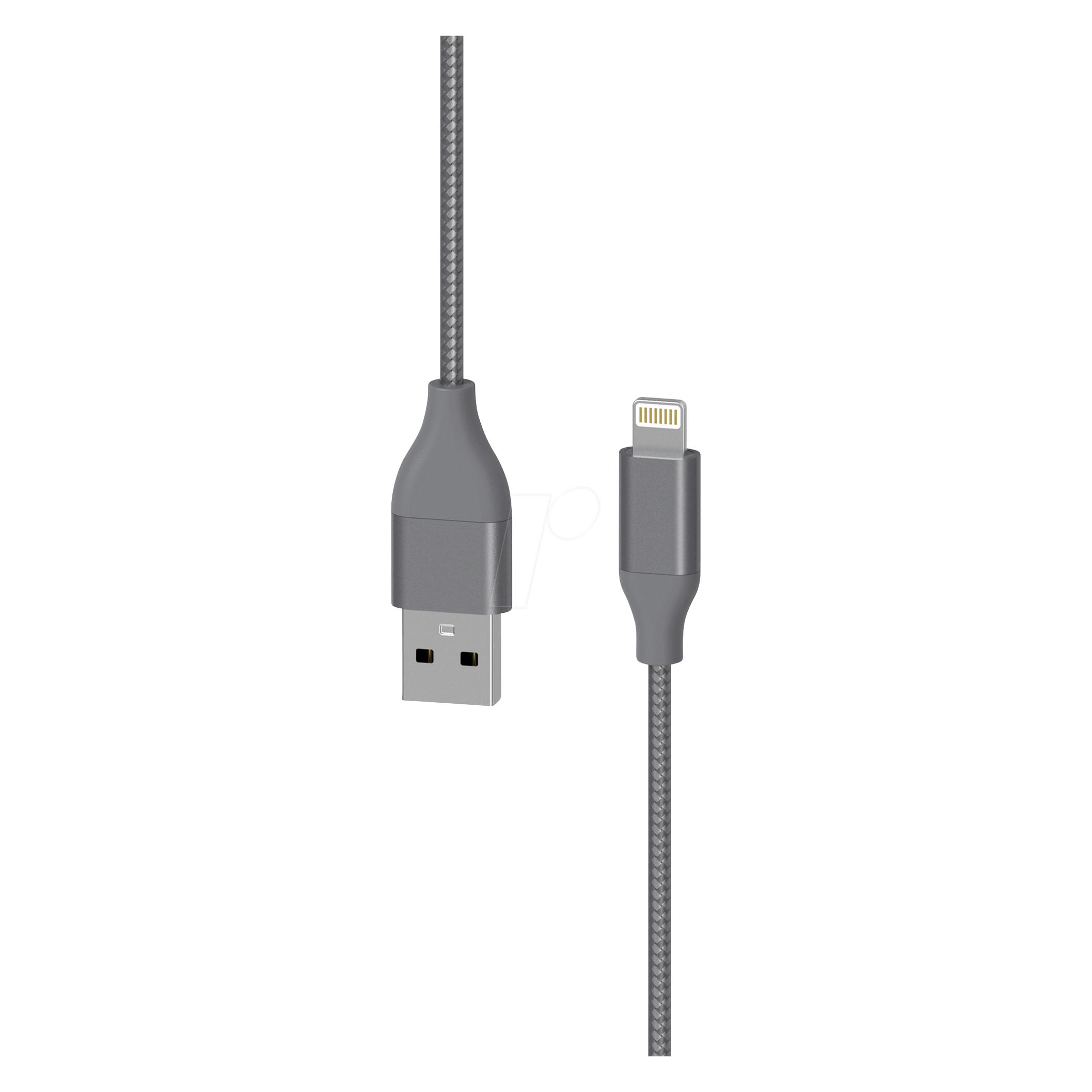 Xlayer USB zu Lightning-Kabel 217078 Grau USB (1.50 m) (217078)
