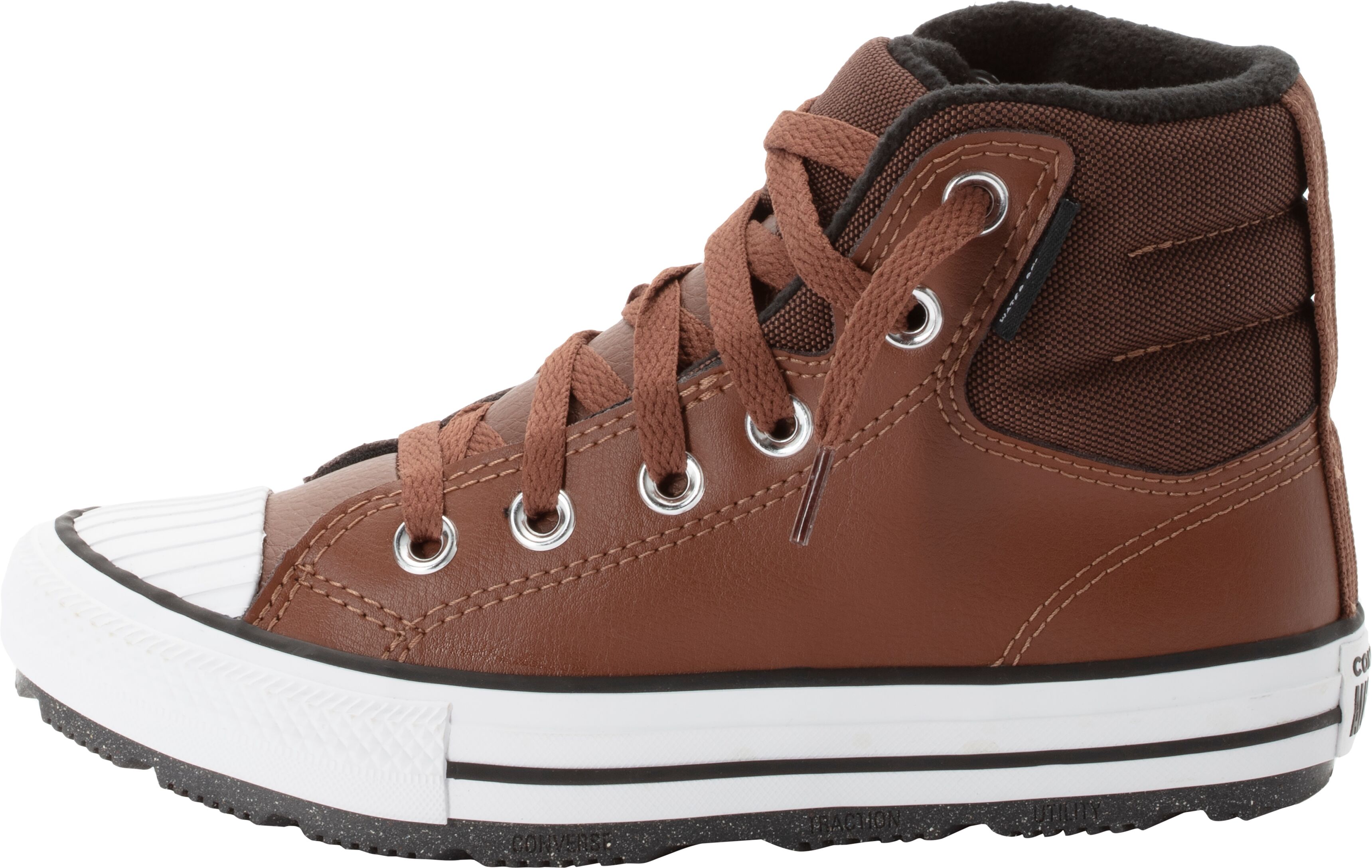 Sneaker CONVERSE "CHUCK TAYLOR ALL STAR BERKSHIRE", Jungen, Gr. 31, braun (bear nap, schwarz, weiß), Textil, Schuhe Sneaker bear nap, schwarz, weiß 31
