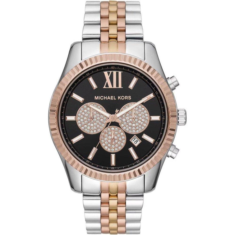 Michael Kors MK8714 Dreifarbige Herren-Chronographenuhr - stilvoll und langlebig