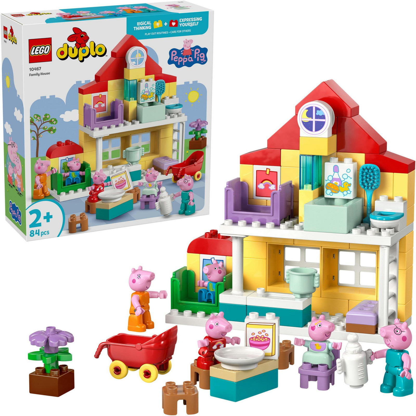 LEGO DUPLO 10467 Het huis van de familie Peppa Pig - 84 stuks