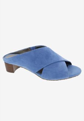 Women's Va Va Voom Mule by Ros Hommerson in Blue Suede (Size 6 M)