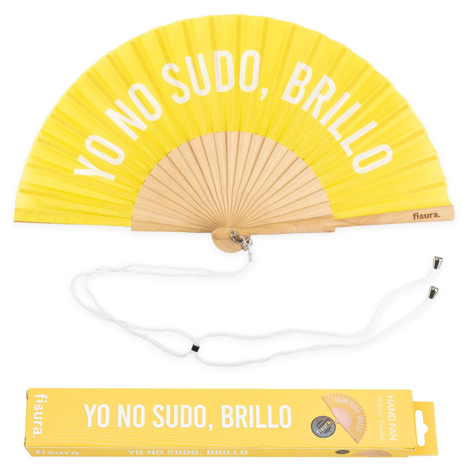 Fisura Handspiegel met de tekst Yo No Sudo en Brillo - Modern Design