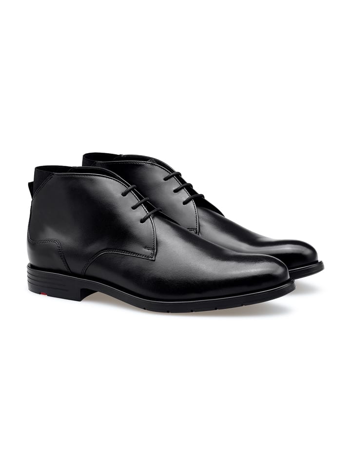 LLOYD Leder-Schnürschuhe in Schwarz - 44