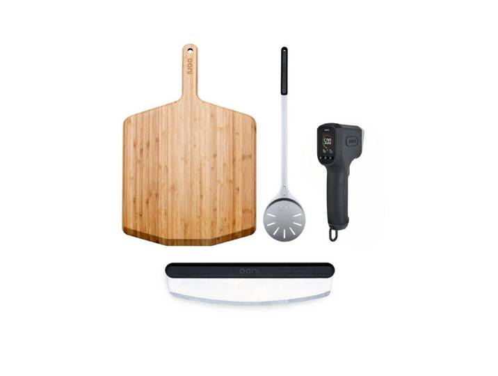 Ooni Pizzaofen Ooni Premium Zubehör Paket mit 16 Bambusbrett