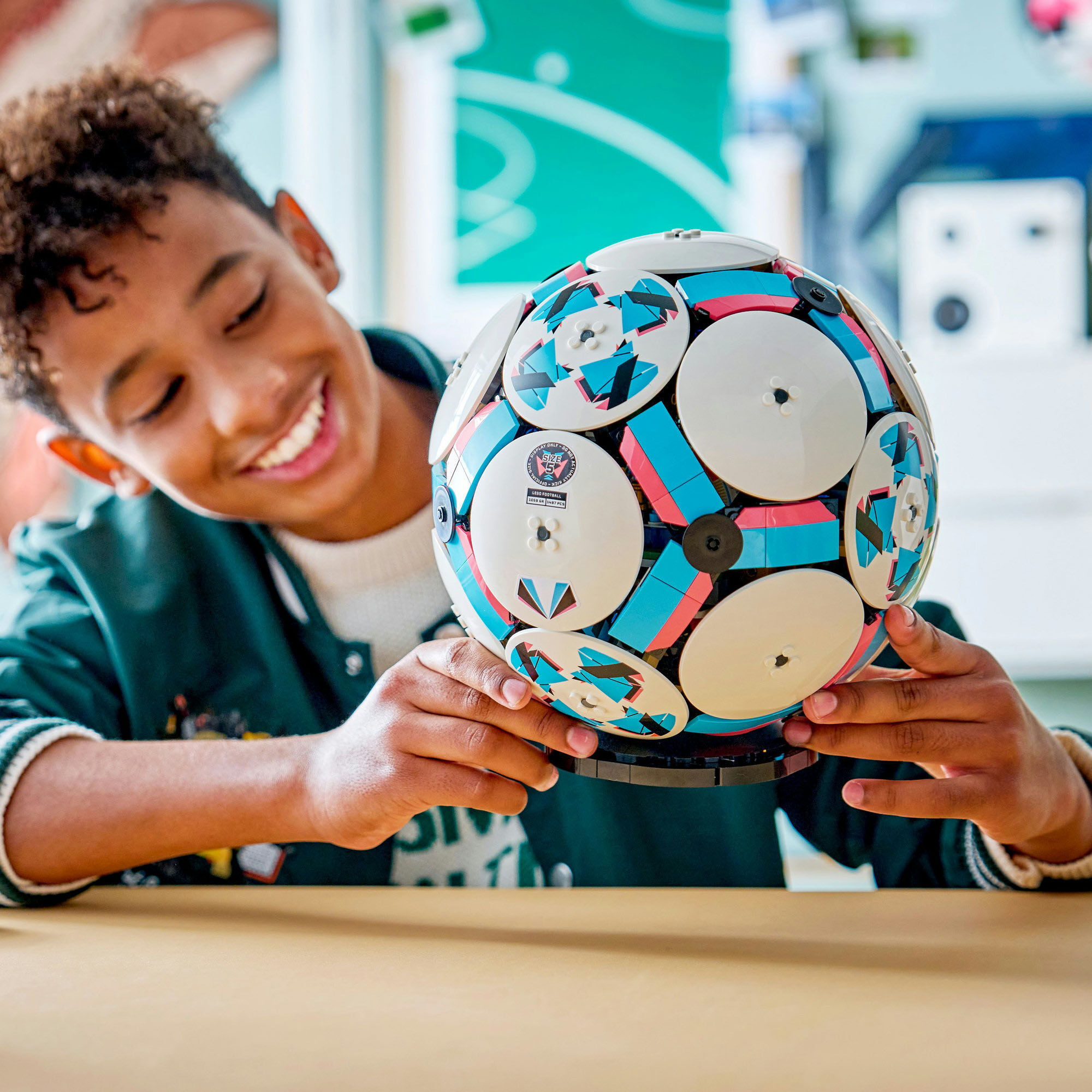 Konstruktionsspielsteine LEGO "Fußball (43019), LEGO Editions Football", bunt, Spielbausteine, Kinder, Kunststoff, Konstruktionsspielsteine
