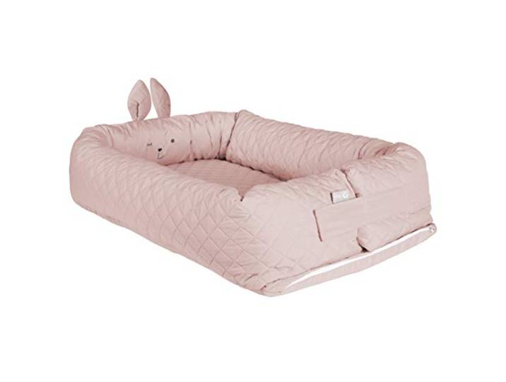 roba Babylounge 'roba style', mit Häschen-Gesicht 'Lily', rosa, Wickelauflage