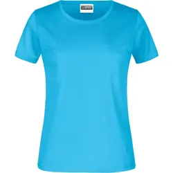 Damen Basic T-Shirt 180g/m2 "JN789" - S - turquoise