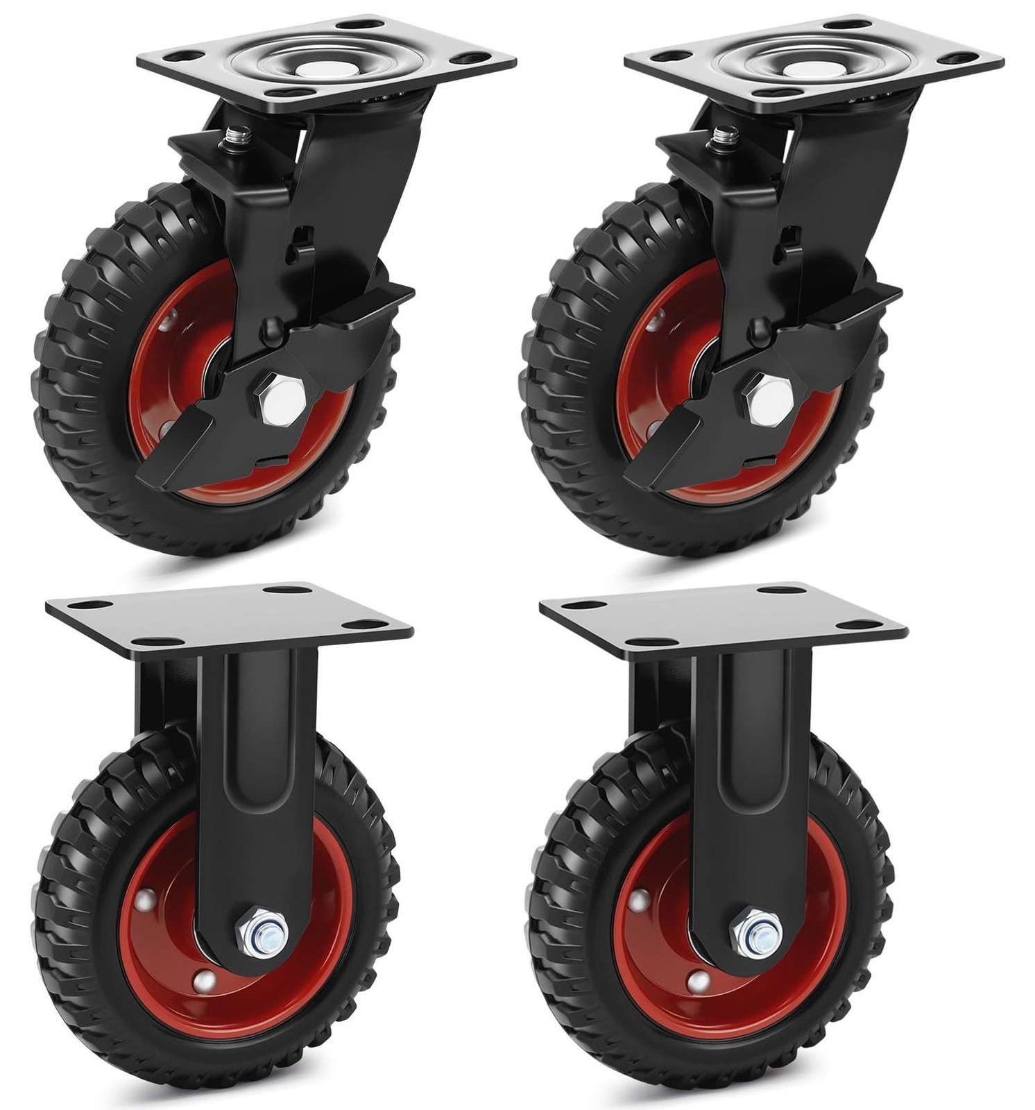 Merkloze Industriële Wielen voor Zware Belastingen, 150 mm