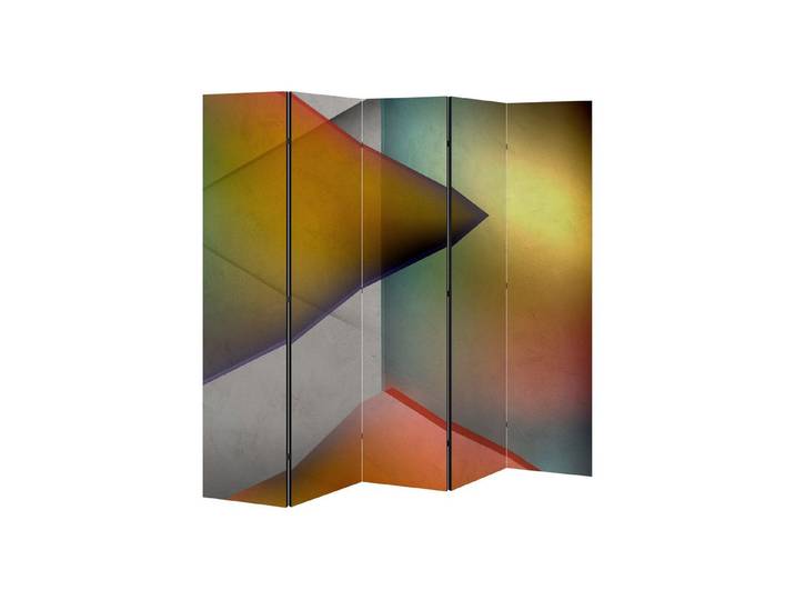 SPACEREBELS Paravent PIERCING SHARPNESS (1 St), Raumteiler mit 5 Paneelen, beidseitig bedruckt, 190 x 168 cm