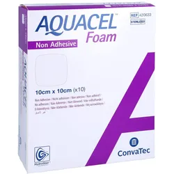 Aquacel Foam Nicht adhäsiv 10x10 cm Verb 10 St