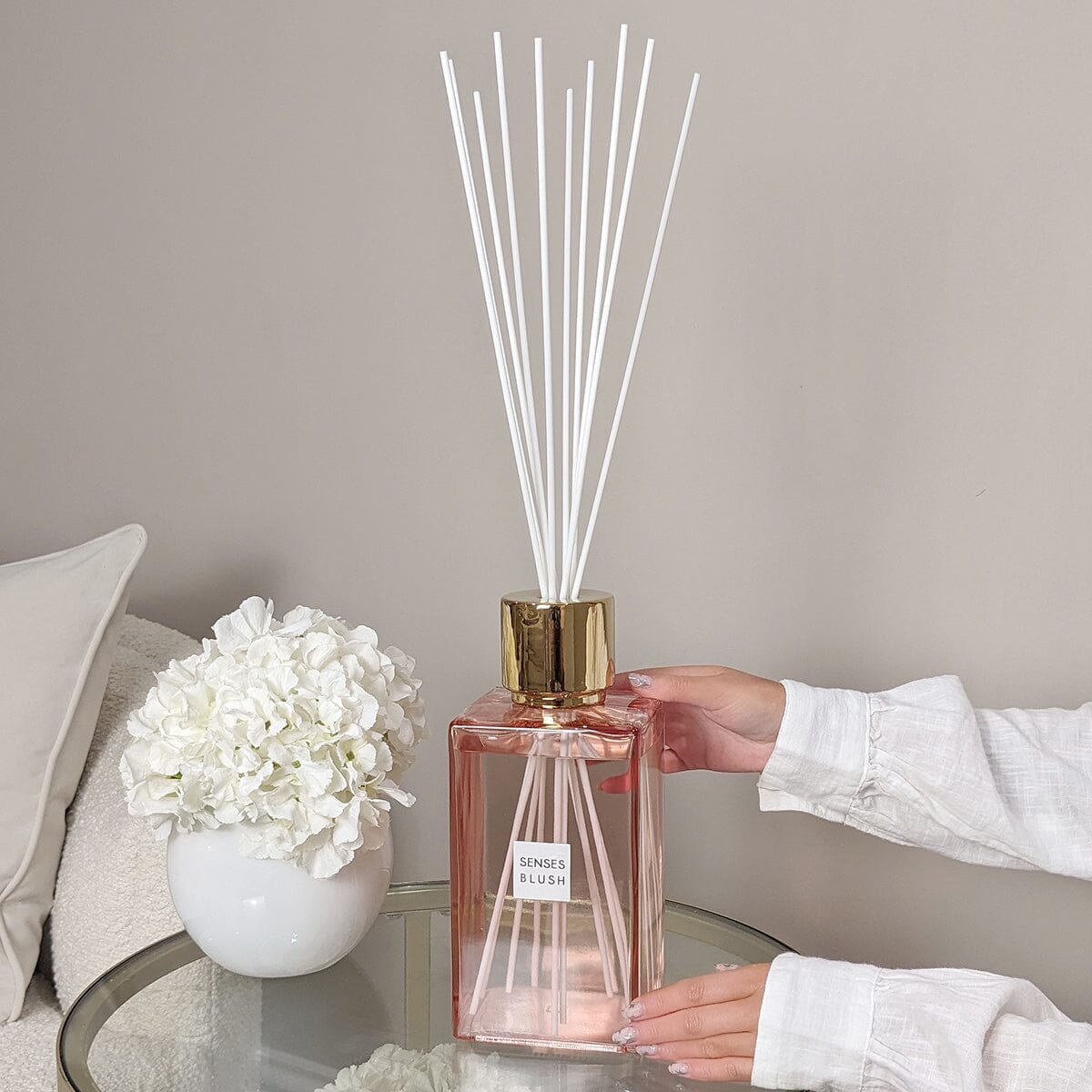 Blush Rose Scented Pink & Gold XL Reed Diffuser - 2200ml