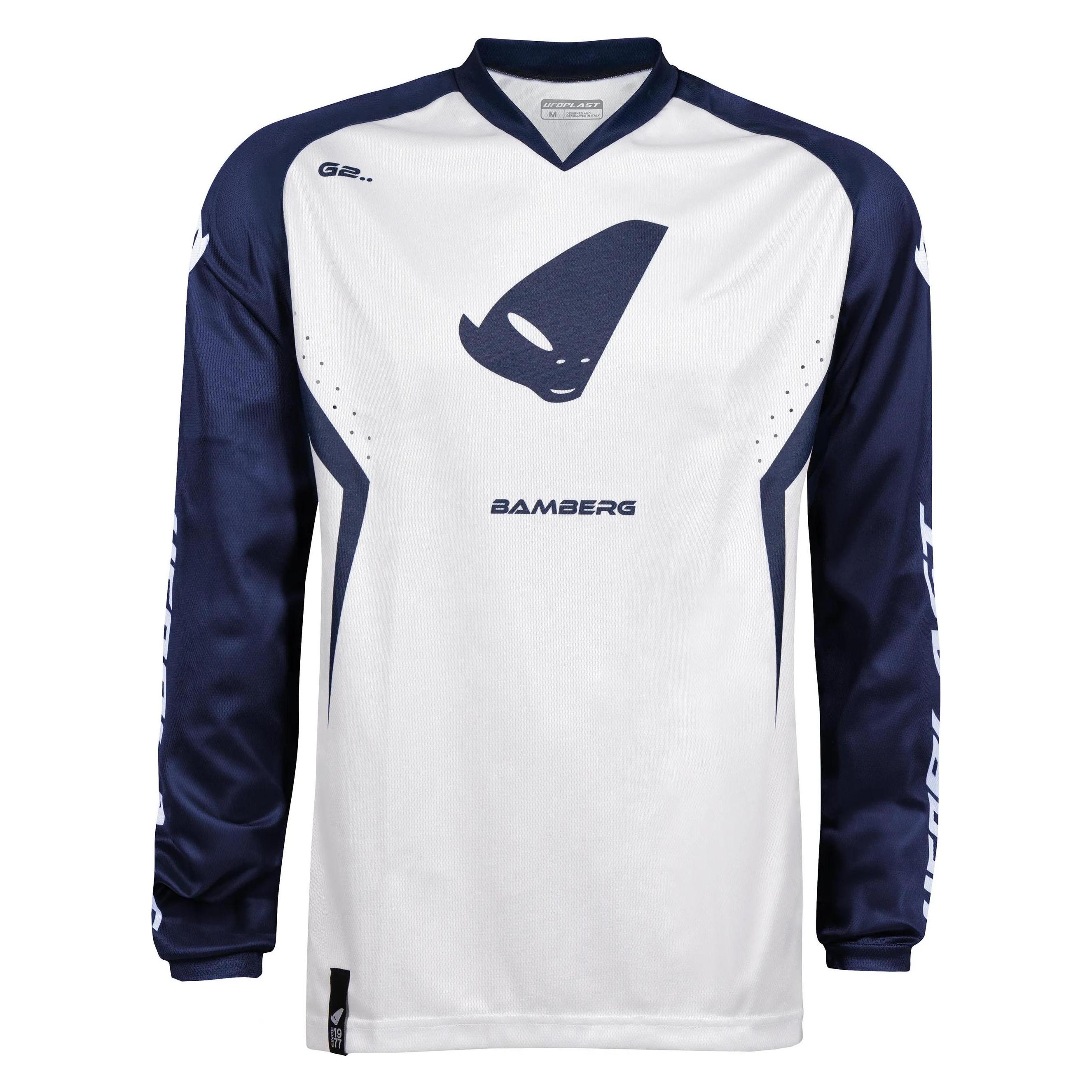 Ufo Plast Ufo Bamberg Jersey Cross Shirt Farbe Weiss/Blau Grösse M (M) (JE13001CM)