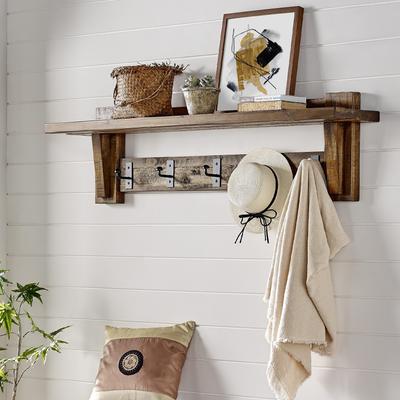 Rio Carbon Loft Bahamondes 60-inch Wood Coat Hook Entryway Shelf