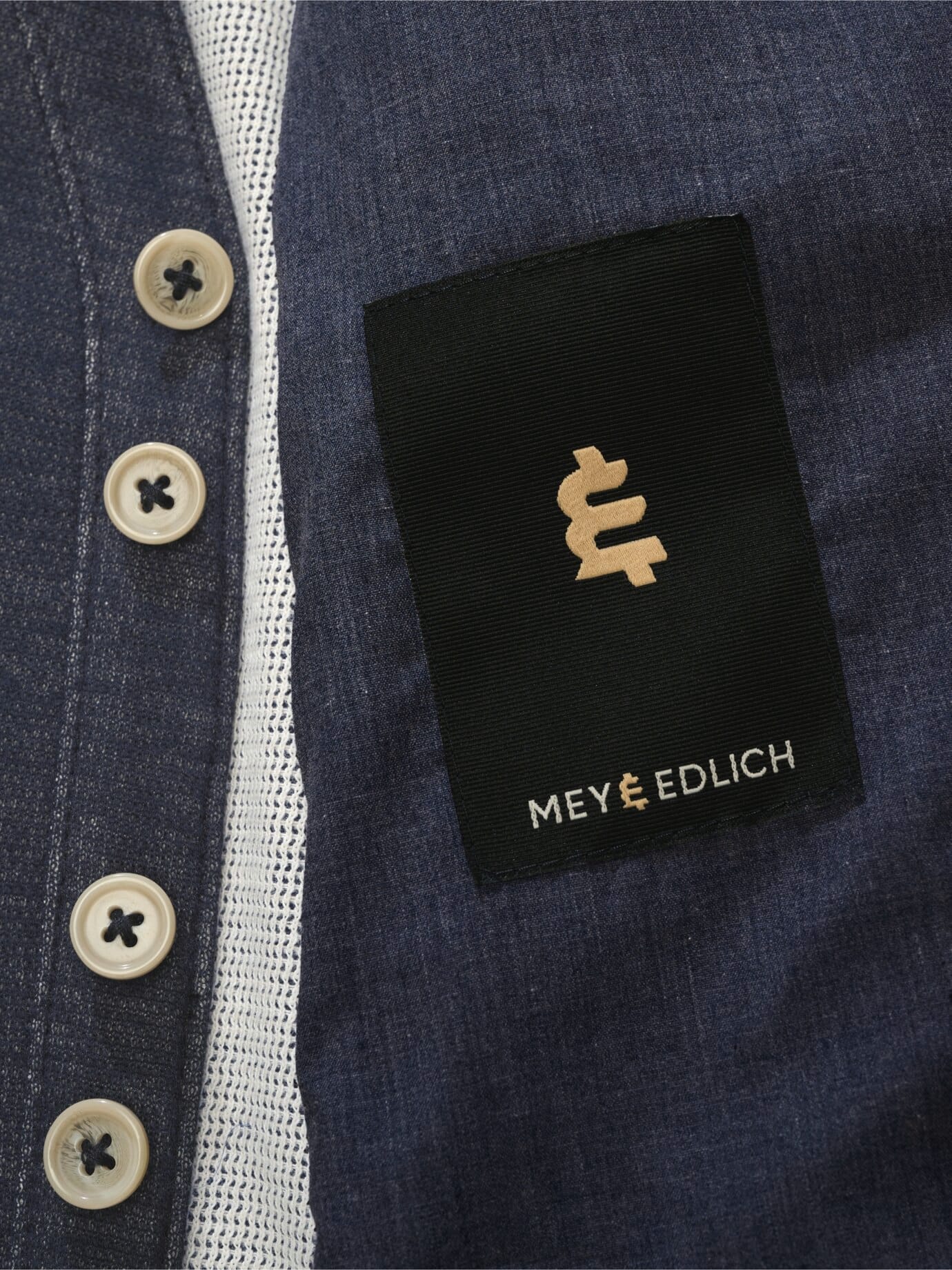 Mey & Edlich Terry-Weste Blau 46