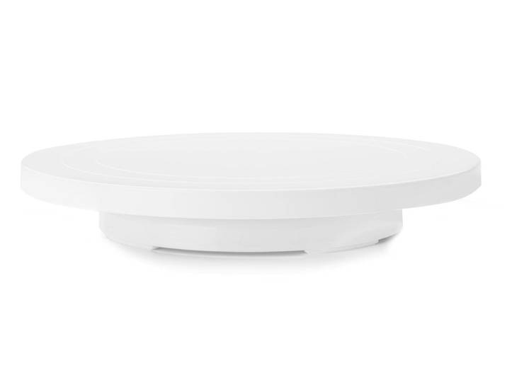Tortenplatte Ibili 31 cm , weiss (weiß), H:5cm Ø:31cm, Kunststoff, Servierplatten, Tortenplatte