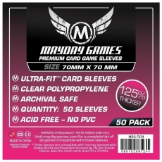 Mayday Games Premium Small Square Card Sleeves (50 Stück) 70x70mm - 7134 - Kartenhüllen 293205