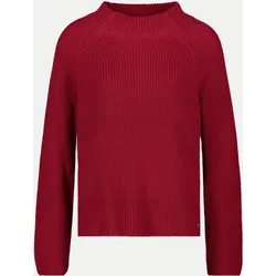 Strickpullover mit Stehkragen Rot 36