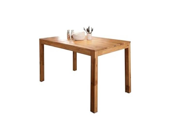 Woodroom Esstisch Soweto 140x85 cm aus Wildeiche massiv geölt – Großer Holztisch Esszimmer, rechteckig, stabile Ausführung, geölte Oberfläche, Natur, für 4–6 Personen
