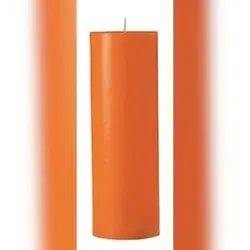 Kopschitz Kerzen Kerzen Cloud durchgefärbte handgegossene Stumpenkerzen Melonengelb, 130 x 65 mm, 4 Stück