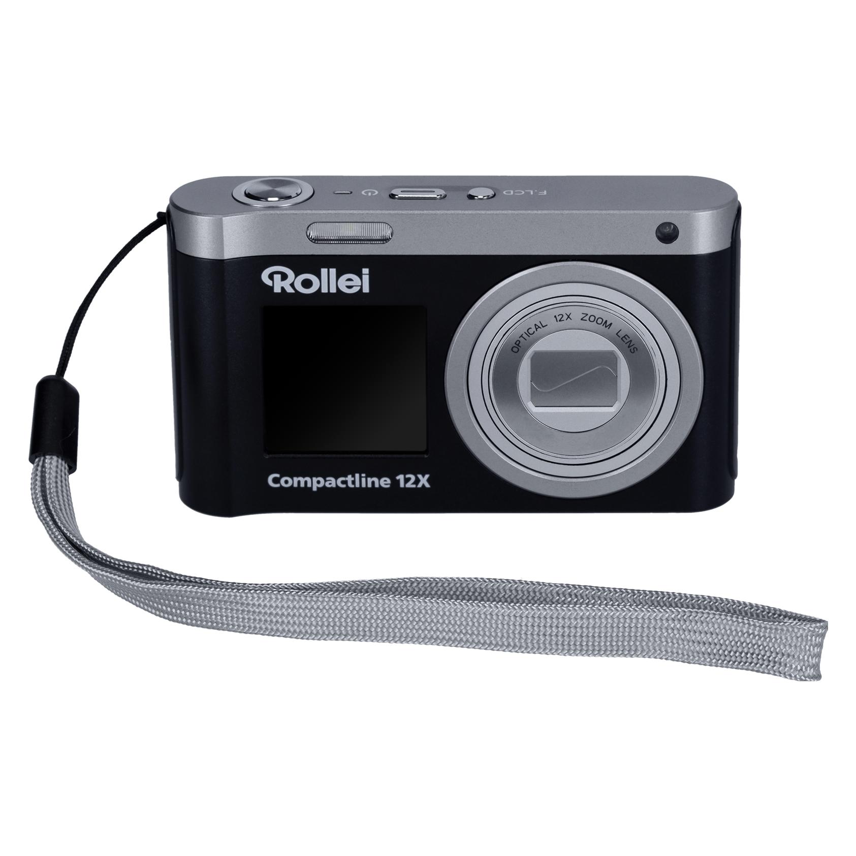 Rollei Compactline 12X Digital Camera, black (64 Mpx) (12102)