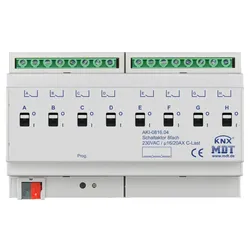 MDT Technologies Schaltaktor AKI 8-fach 8TE Reiheneinbaugerät, 16/20A, 230VAC AKI-0816.04