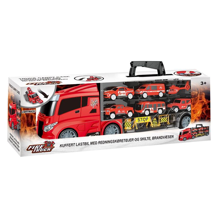 Toymax Lastbil m/redningskretjer og skilte, brand (534654)