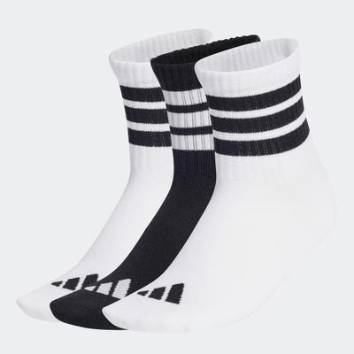 Funktionssocken ADIDAS PERFORMANCE "RIBBED KIDS, 3 PAAR", Jungen, Gr. 25-27, schwarz-weiß (weiß, weiß, schwarz), Obermaterial: 59% Baumwolle, 37% Polyester, 4% Elasthan, Socken